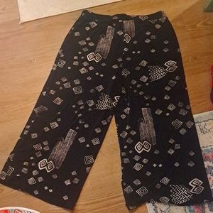 Vintage Chicos wide leg ankle pants, sz 3/ xl